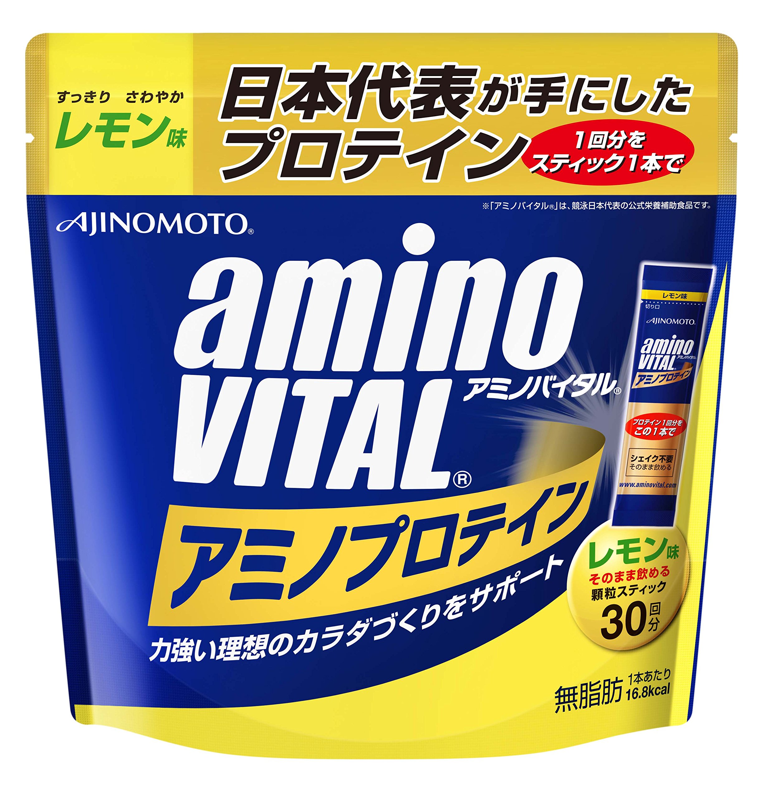 Amazon | アミノバイタル アミノプロテイン レモン味 30本入パウチ